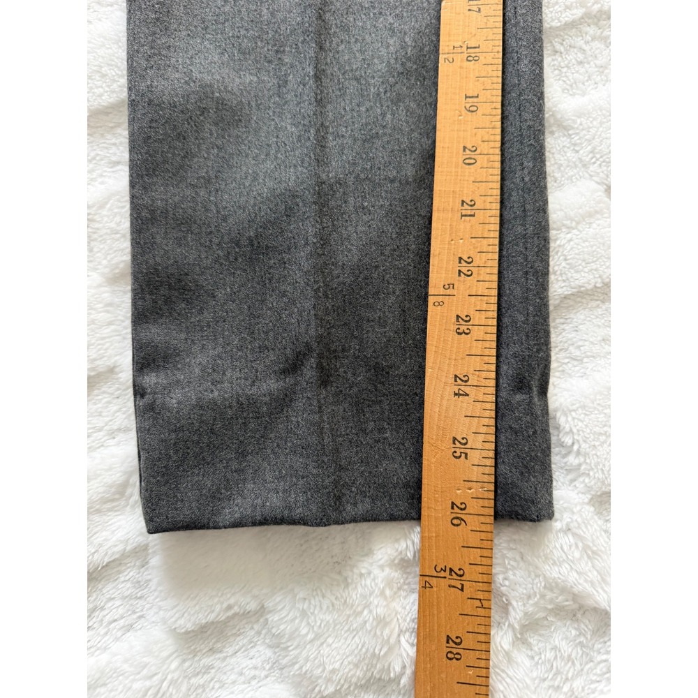 Talbots Petites Gray Wool Blend Side Zip Dress Pants Size 10P Straight Leg -EUC - Picture 12 of 14